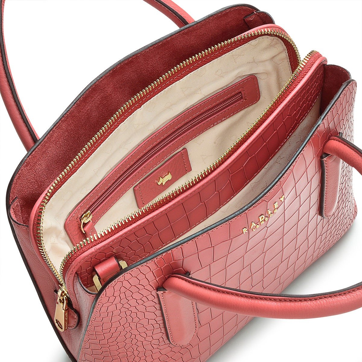 LIVERPOOL STREET 2.0 - FAUX CROC Small Zip - Top Satchel - RUTHERFORD & Co