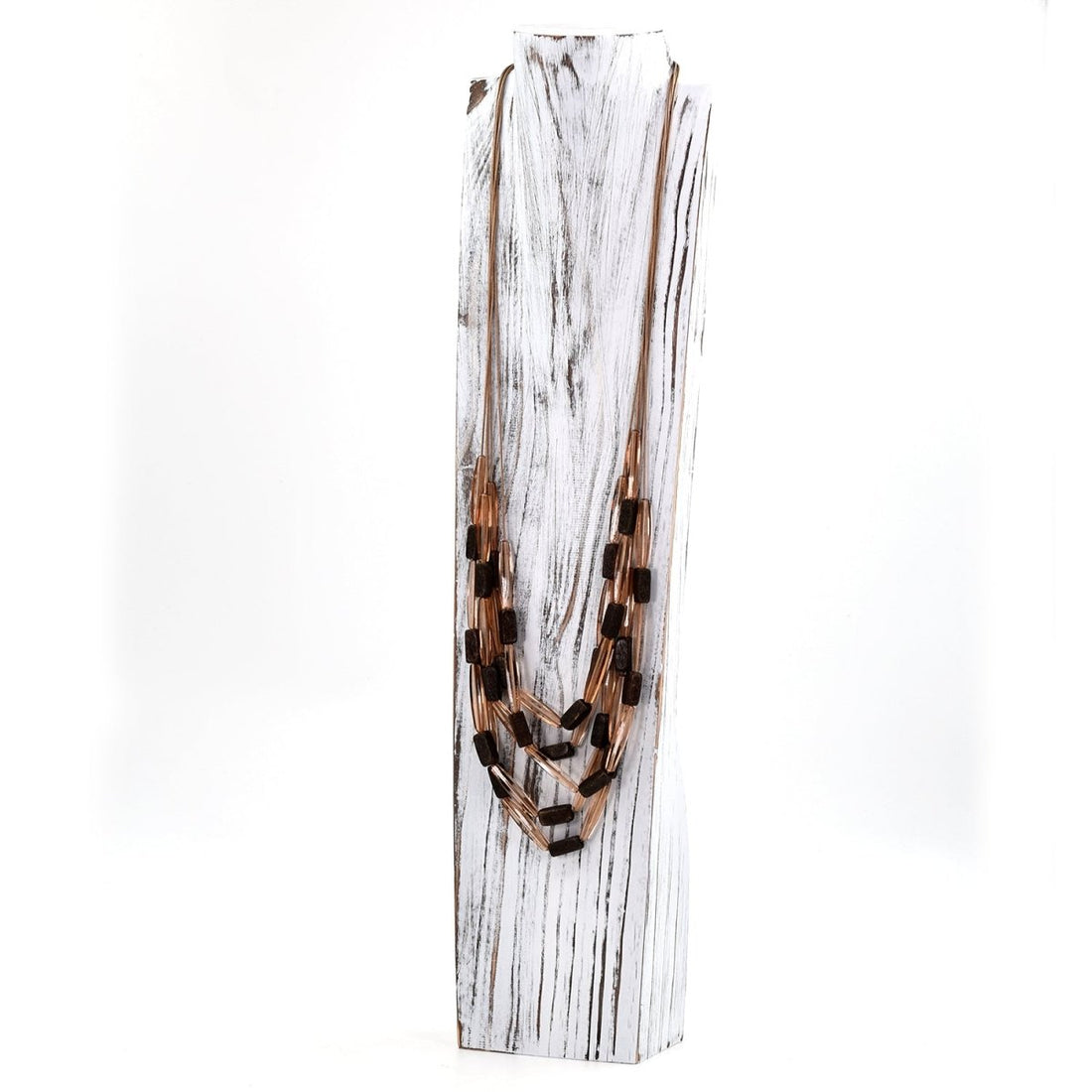 Long multi strand silk cord statement necklace - RUTHERFORD & Co