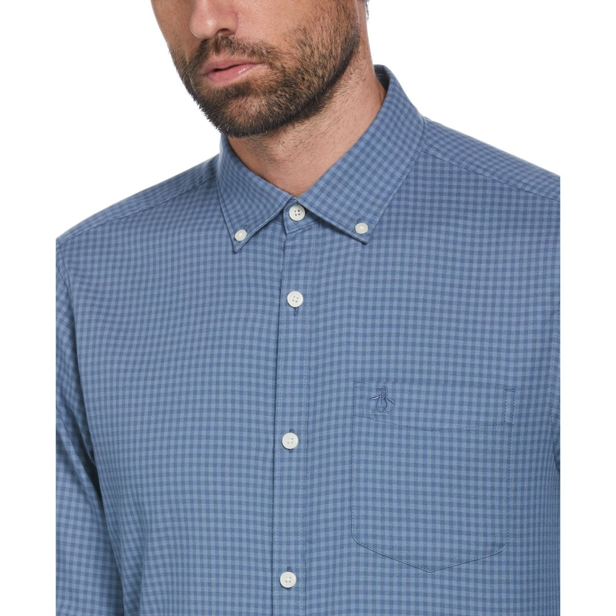 Long Sleeve Gingham Print Shirt - RUTHERFORD & Co