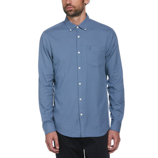 Long Sleeve Gingham Print Shirt - RUTHERFORD & Co