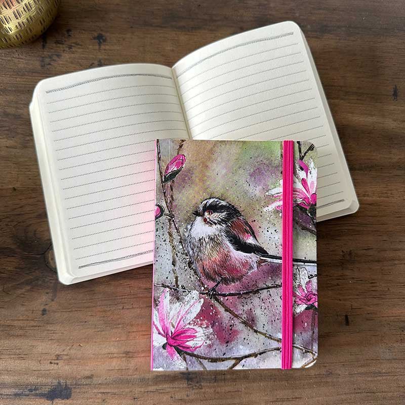 Long Tailed Tit Small Chunky Notebook - RUTHERFORD & Co