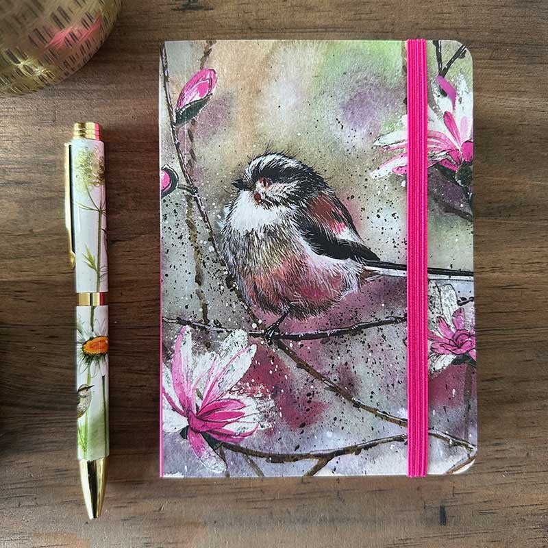 Long Tailed Tit Small Chunky Notebook - RUTHERFORD & Co