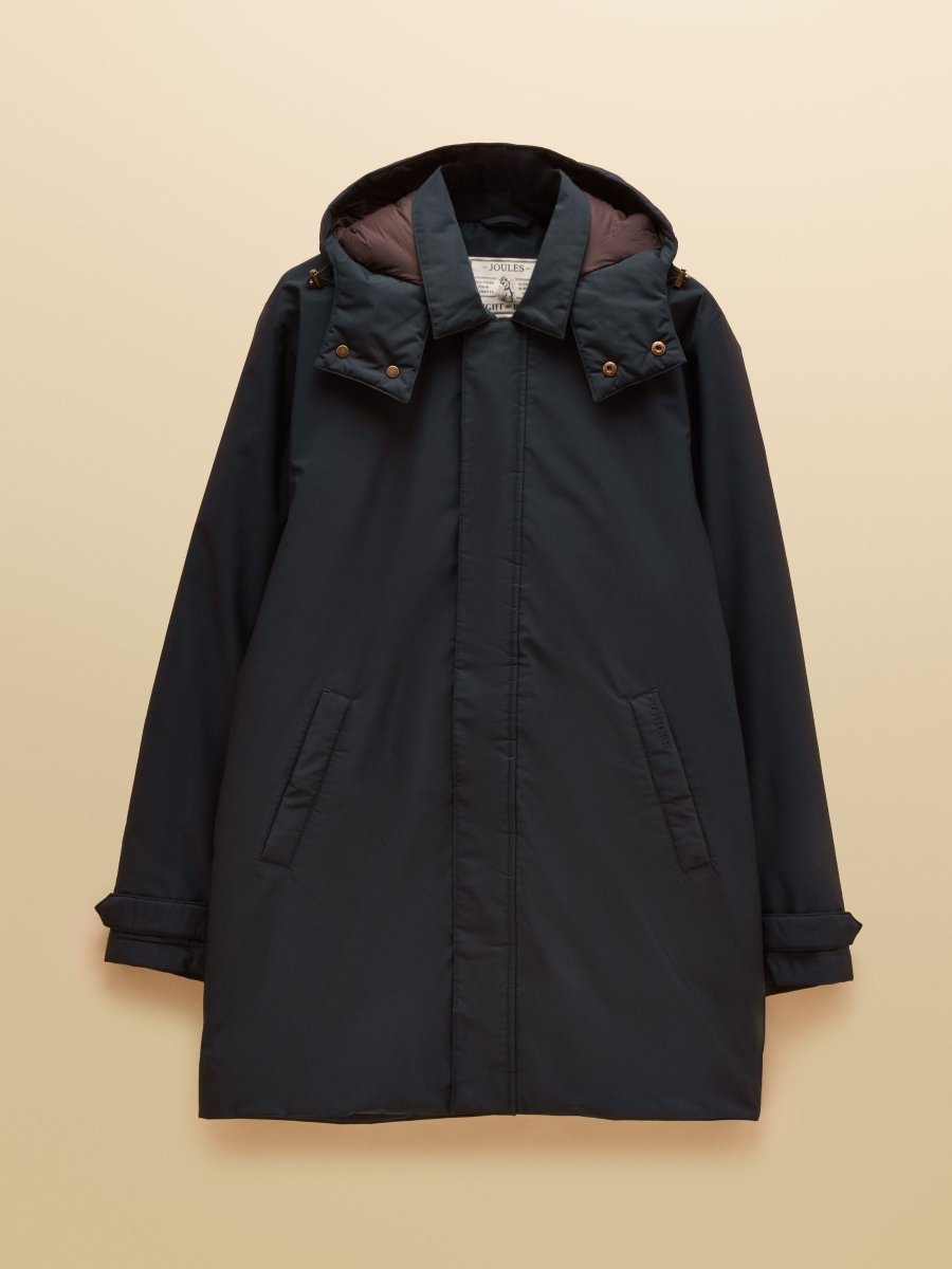 Longline Coat - Navy - RUTHERFORD & Co