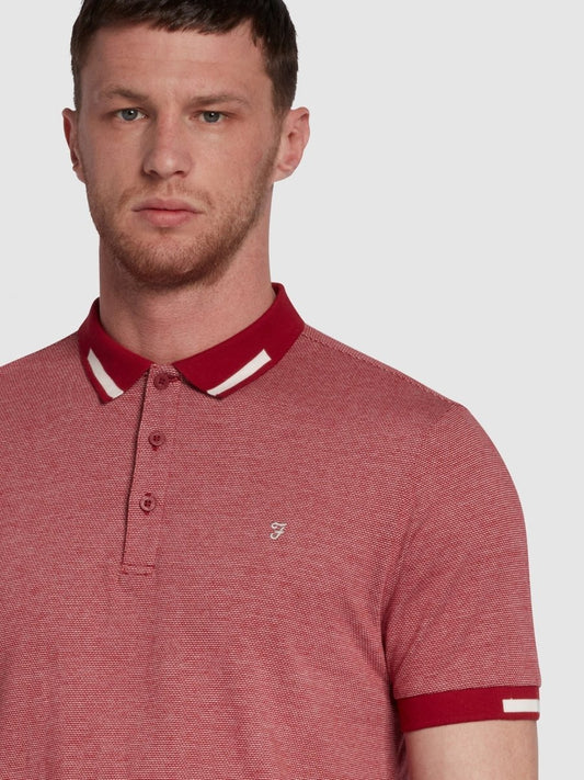 Lonnie Modern Fit Jaquard Polo Shirt - RUTHERFORD & Co