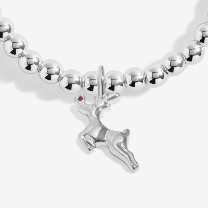 Love From Santa 'Rudolph The Reindeer' Bracelet in Silver Plating - RUTHERFORD & Co