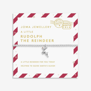 Love From Santa 'Rudolph The Reindeer' Bracelet in Silver Plating - RUTHERFORD & Co