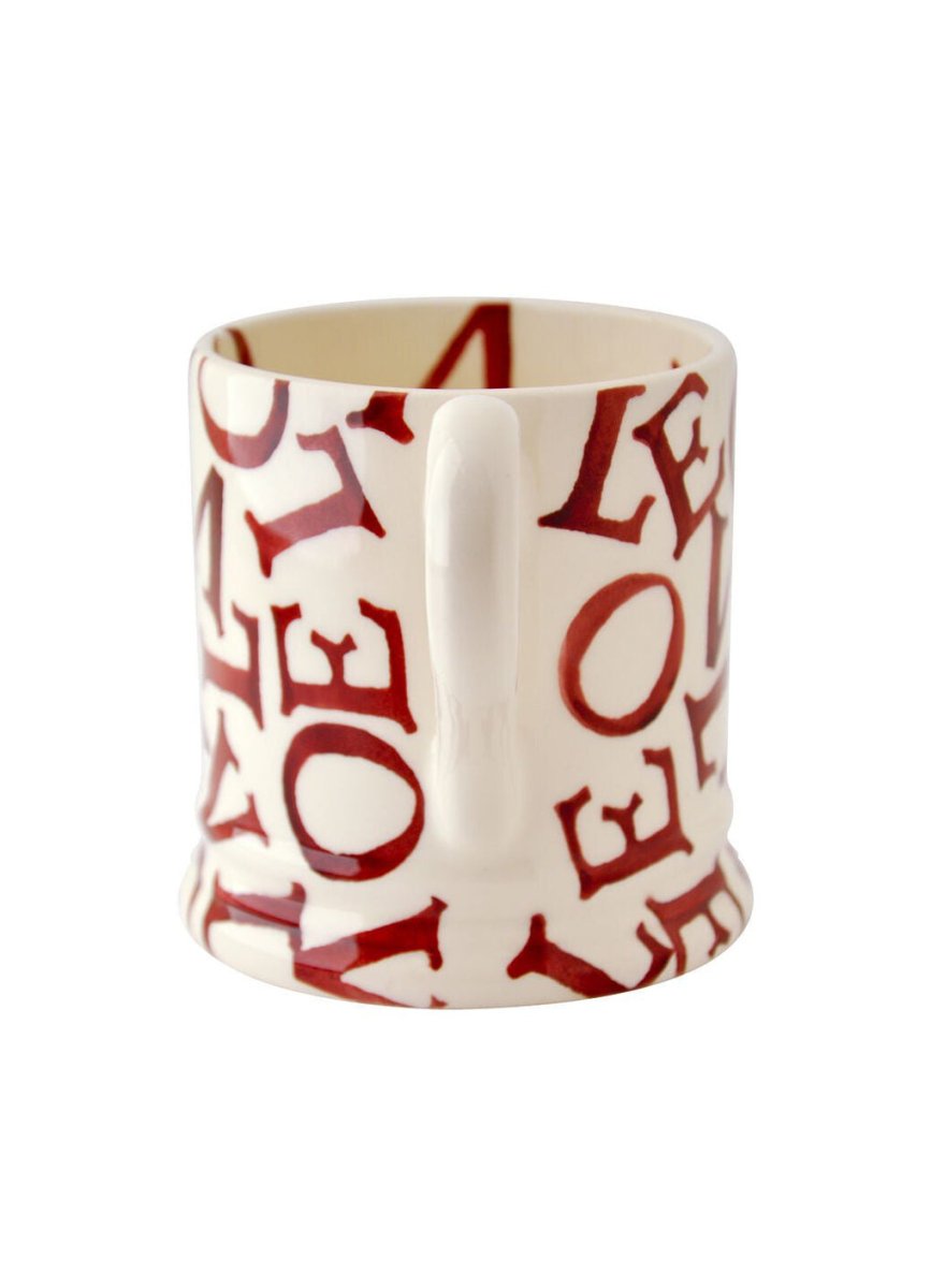 L.O.V.E. Polka Dot Red 1/2 Pint Mug - RUTHERFORD & Co