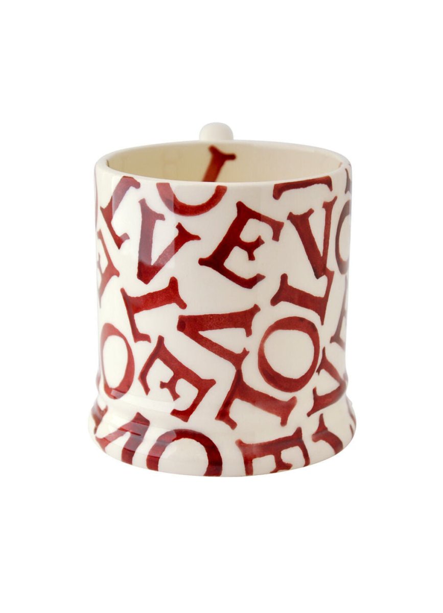 L.O.V.E. Polka Dot Red 1/2 Pint Mug - RUTHERFORD & Co