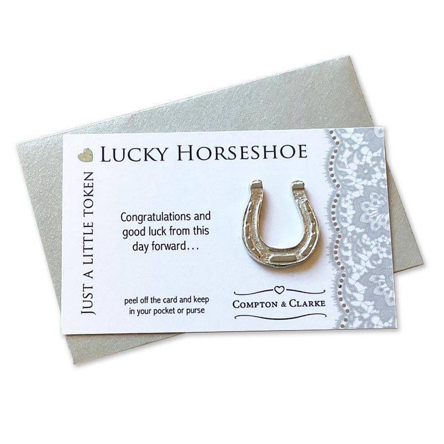 Lucky Horseshoe Carded Charm - RUTHERFORD & Co