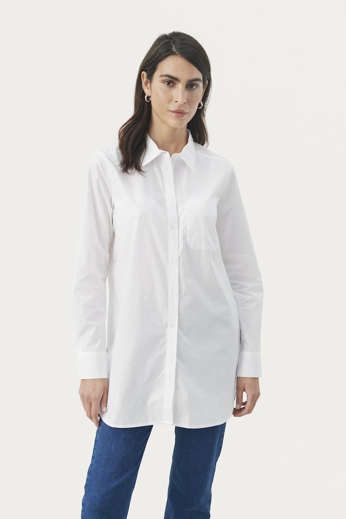 LulasPW Sh Shirt - Bright White - RUTHERFORD & Co