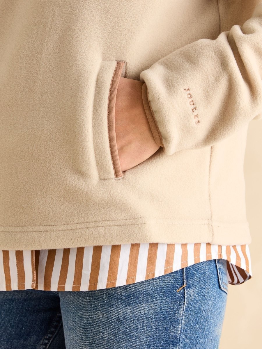 Lulworth Sand Funnel Neck Fleece - RUTHERFORD & Co