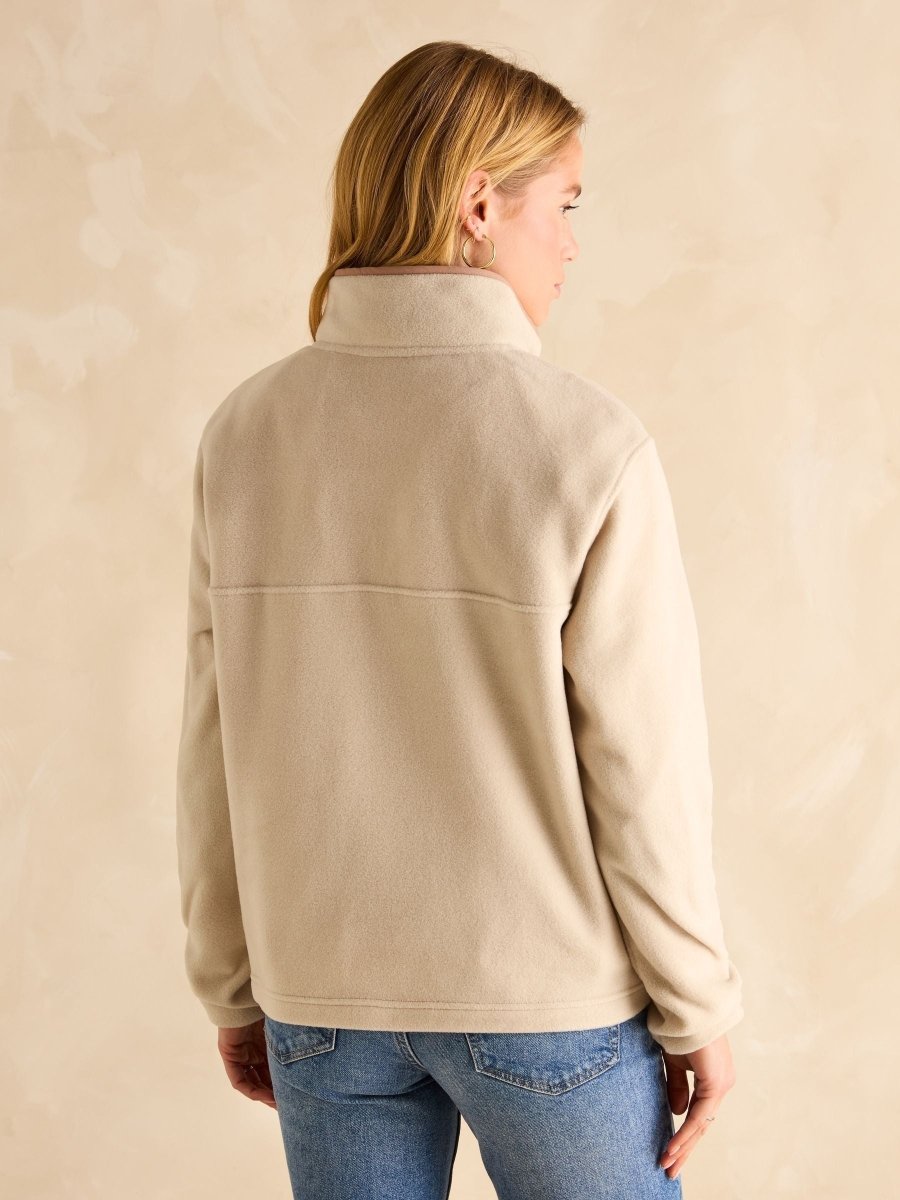 Lulworth Sand Funnel Neck Fleece - RUTHERFORD & Co