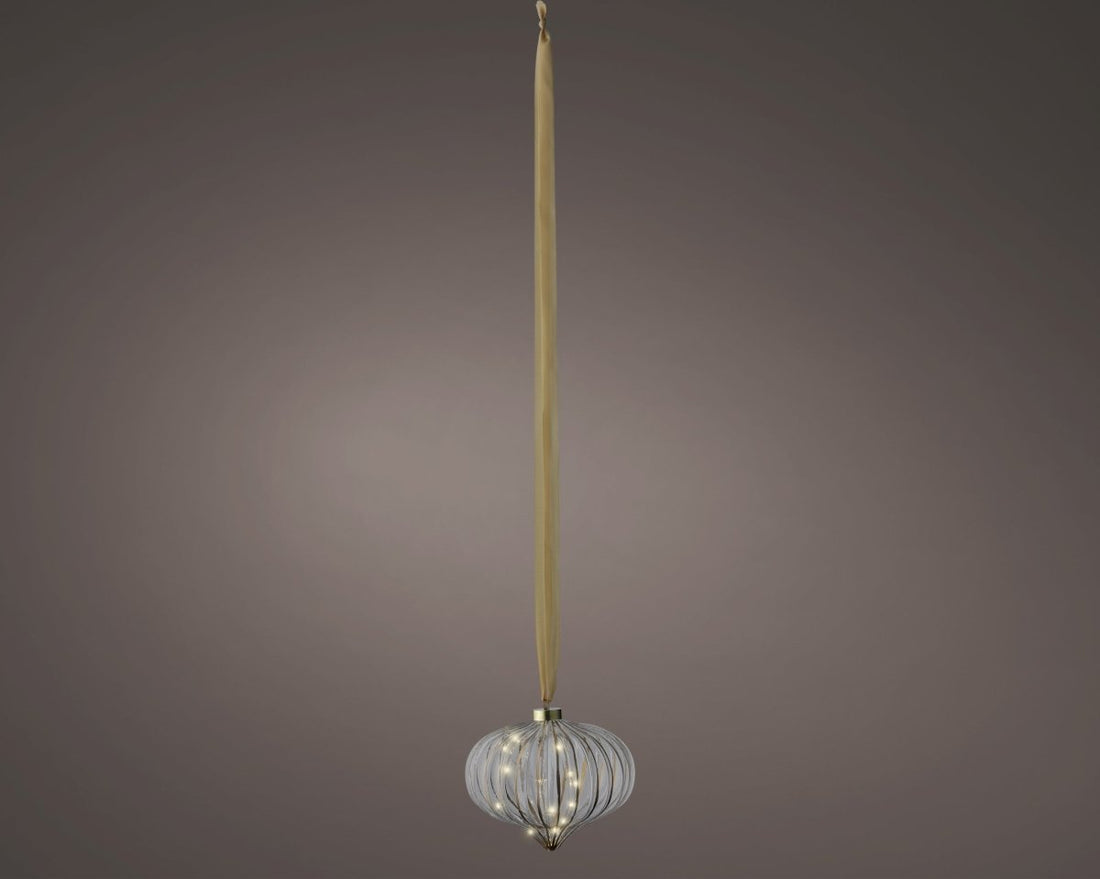 Lumineo LED Glass Ornaments Warm White Onion - RUTHERFORD & Co
