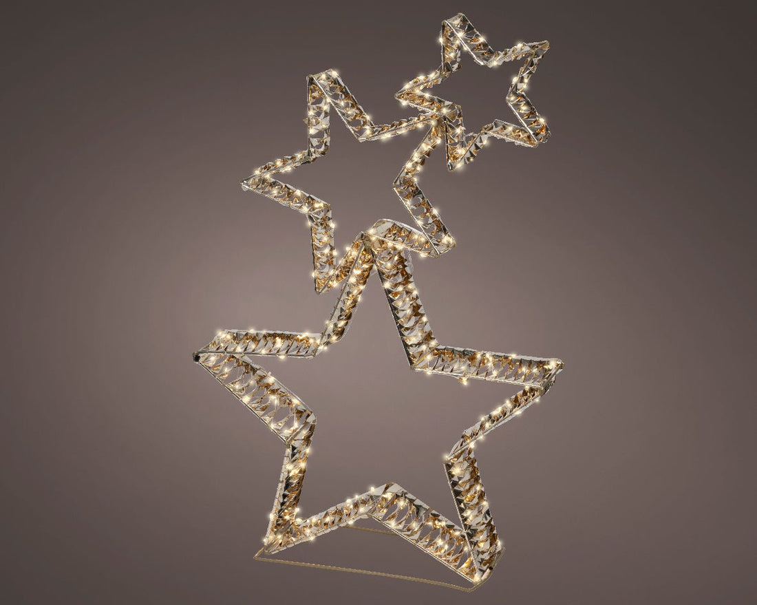 Lumineo LED Star Frame - Gold (80 cm) - RUTHERFORD & Co