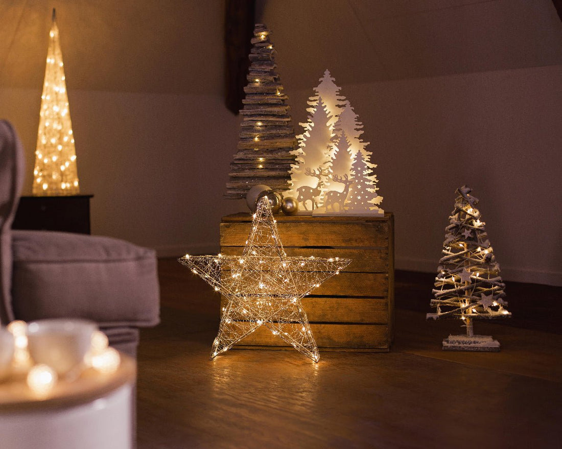 Lumineo LED Tree - Beige (50 cm) - RUTHERFORD & Co