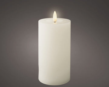 Lumineo Rustic LED - Wick Candle with Flame Effect - Warm White (250hrs) - RUTHERFORD & Co