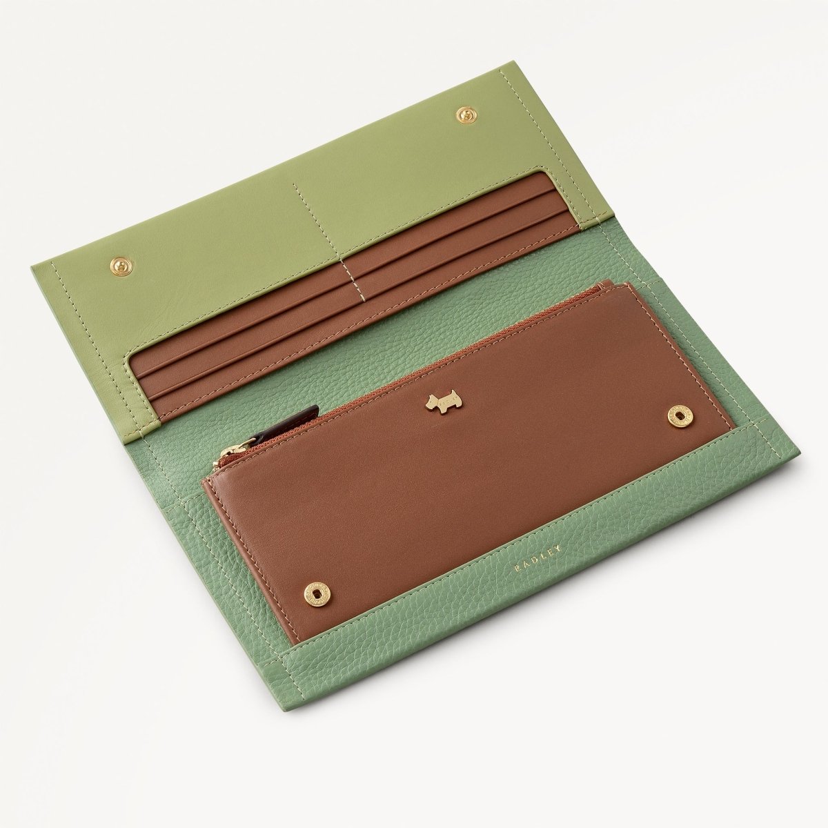 Lunar New Year Large Flapover Purse Pistachio - RUTHERFORD & Co