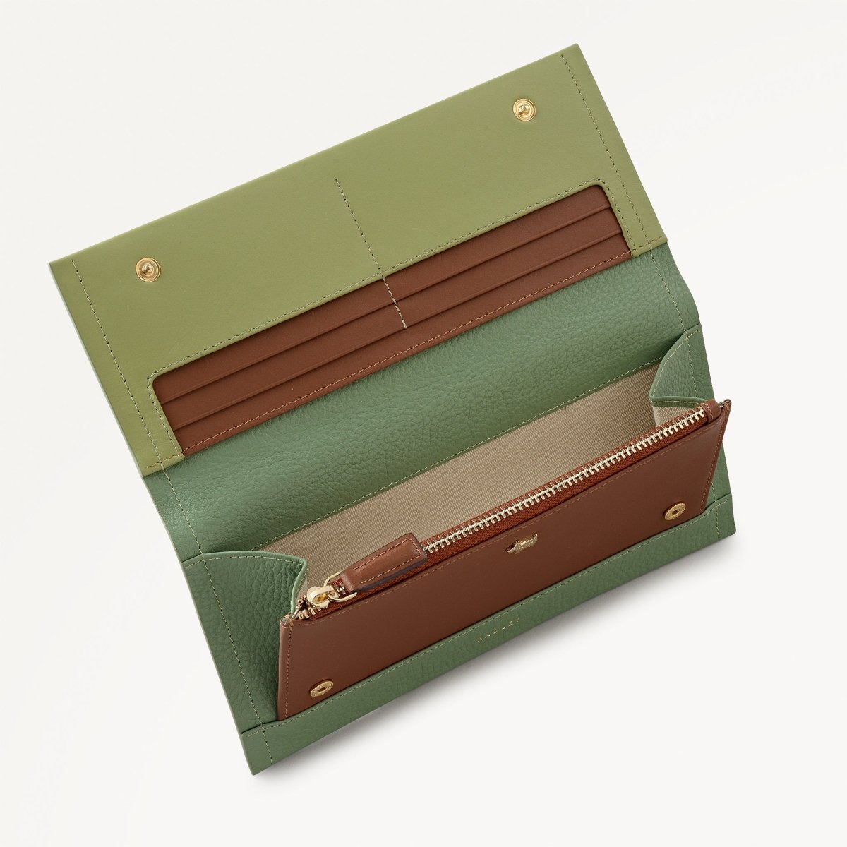 Lunar New Year Large Flapover Purse Pistachio - RUTHERFORD & Co