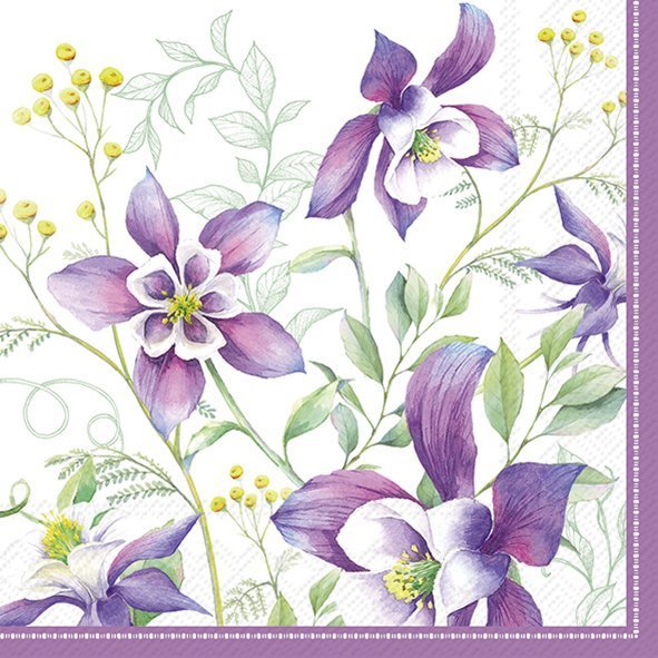 Lunch Napkins Lilac Summertime Lilac - RUTHERFORD & Co