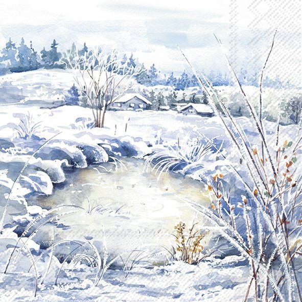 Lunch Napkins/Frosty Landscape - RUTHERFORD & Co