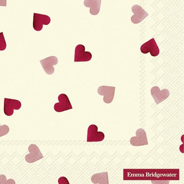 Lunch Napkins/Pink Hearts - RUTHERFORD & Co
