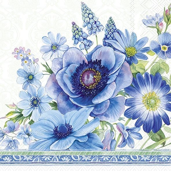 Lunch Napkins/Springtime Blues - RUTHERFORD & Co