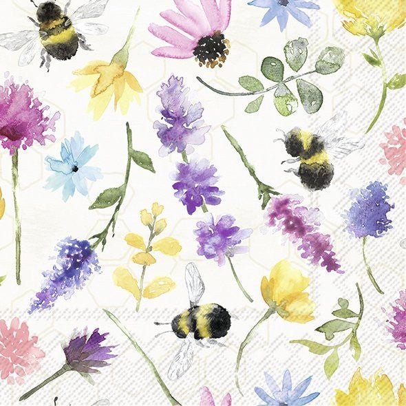 Lunch Napkins/Summer Bees - RUTHERFORD & Co