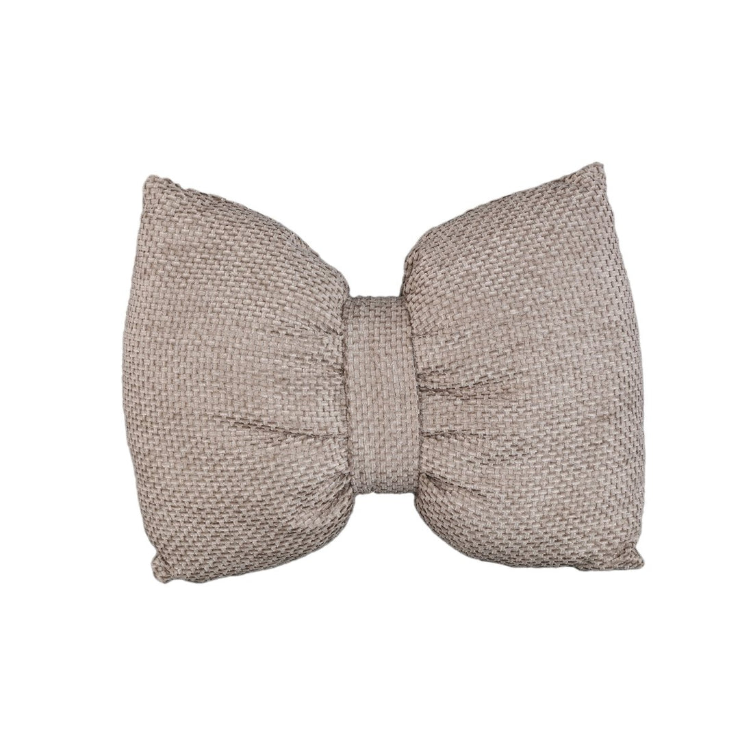 Lynetta Beige Bow Cushion - RUTHERFORD & Co