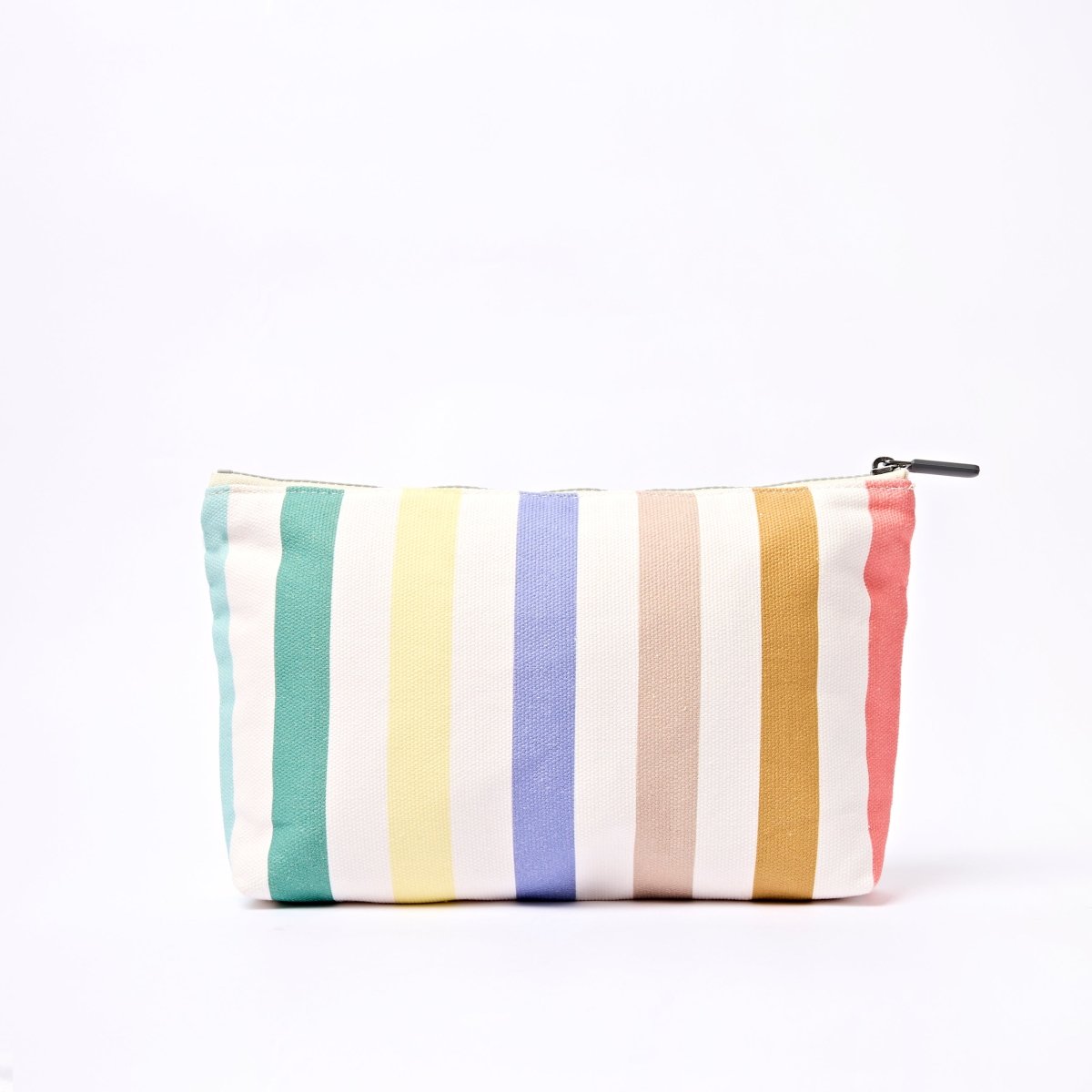 Maida Vale Pouch in Pastel Multi Stripe - RUTHERFORD & Co