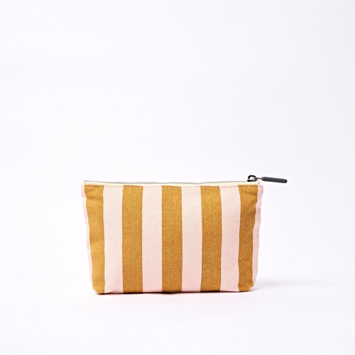 Maida Vale Pouch in Rose Gold Stripe - RUTHERFORD & Co