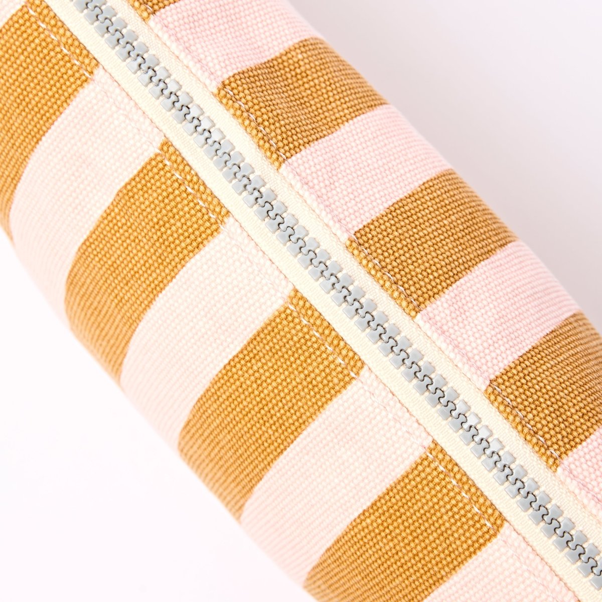 Maida Vale Pouch in Rose Gold Stripe - RUTHERFORD & Co