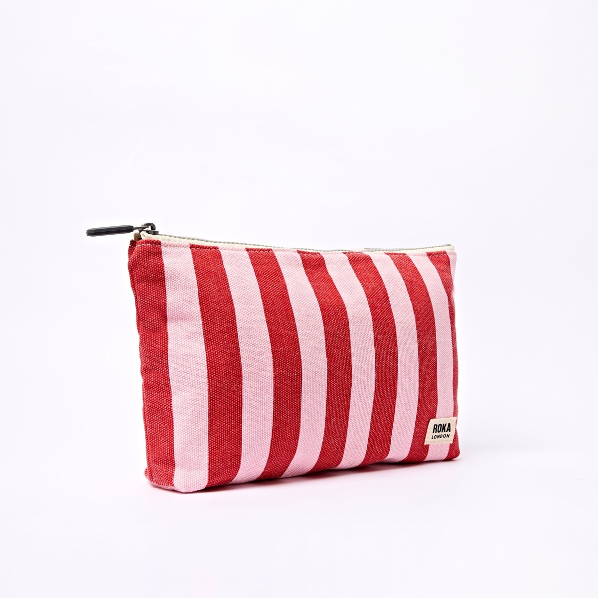 Maida Vale Pouch in Strawberry Stripe - RUTHERFORD & Co