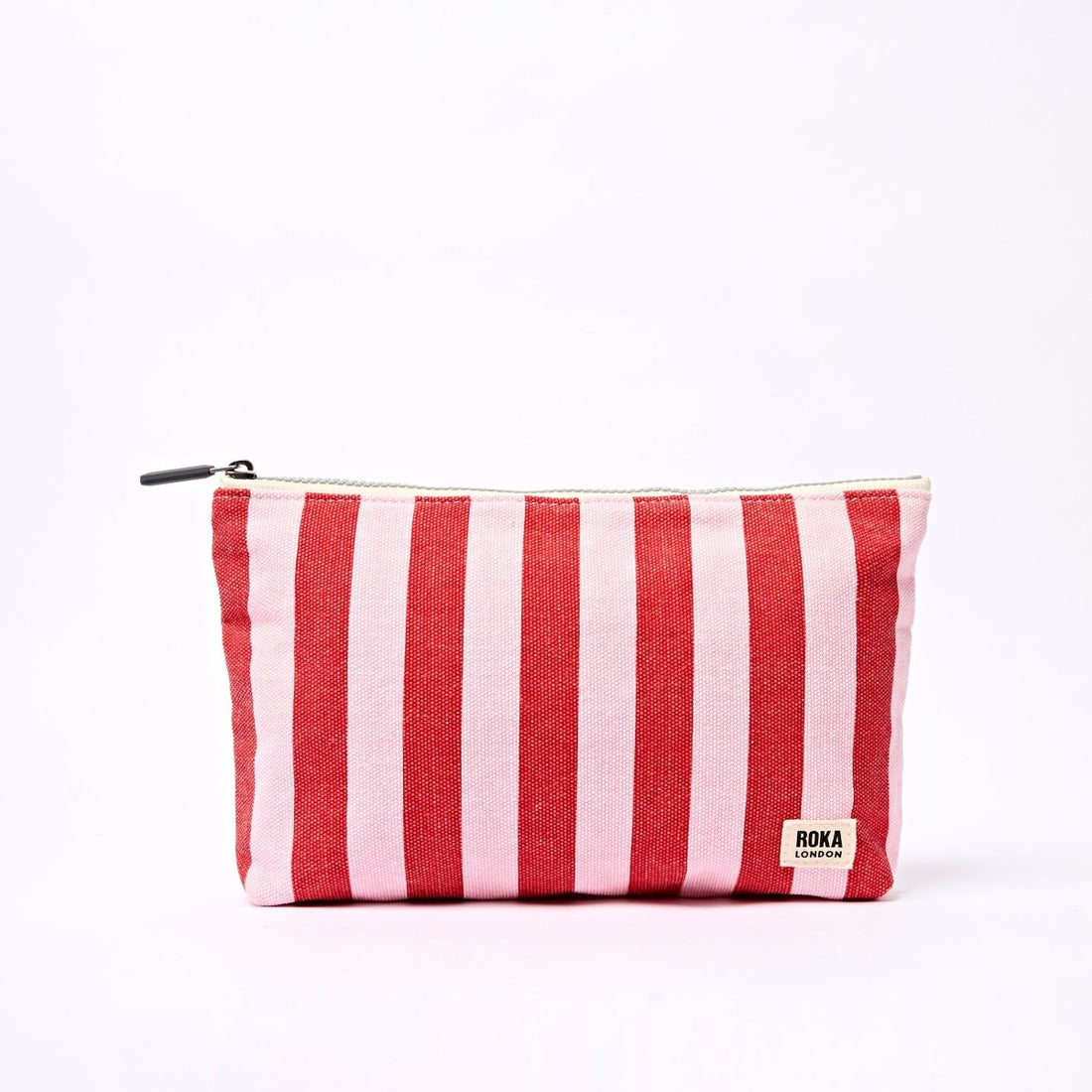 Maida Vale Pouch in Strawberry Stripe - RUTHERFORD & Co
