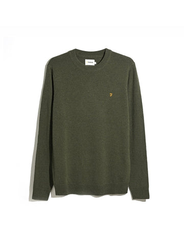 Maidstone Lambswool Sweater In Rosemary - RUTHERFORD & Co