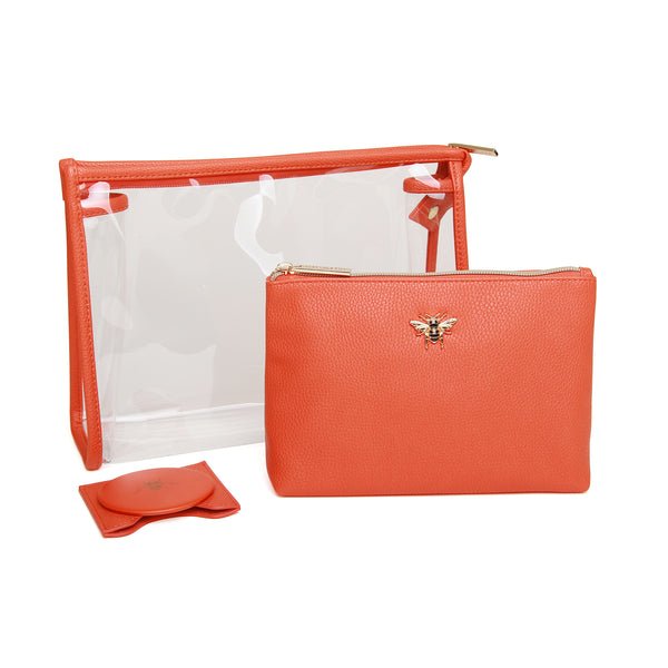 Makeup 3pc Gift Set/Orange - RUTHERFORD & Co