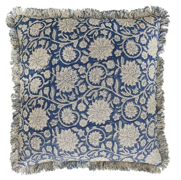 Malini Dipika Indigo Cushion - RUTHERFORD & Co