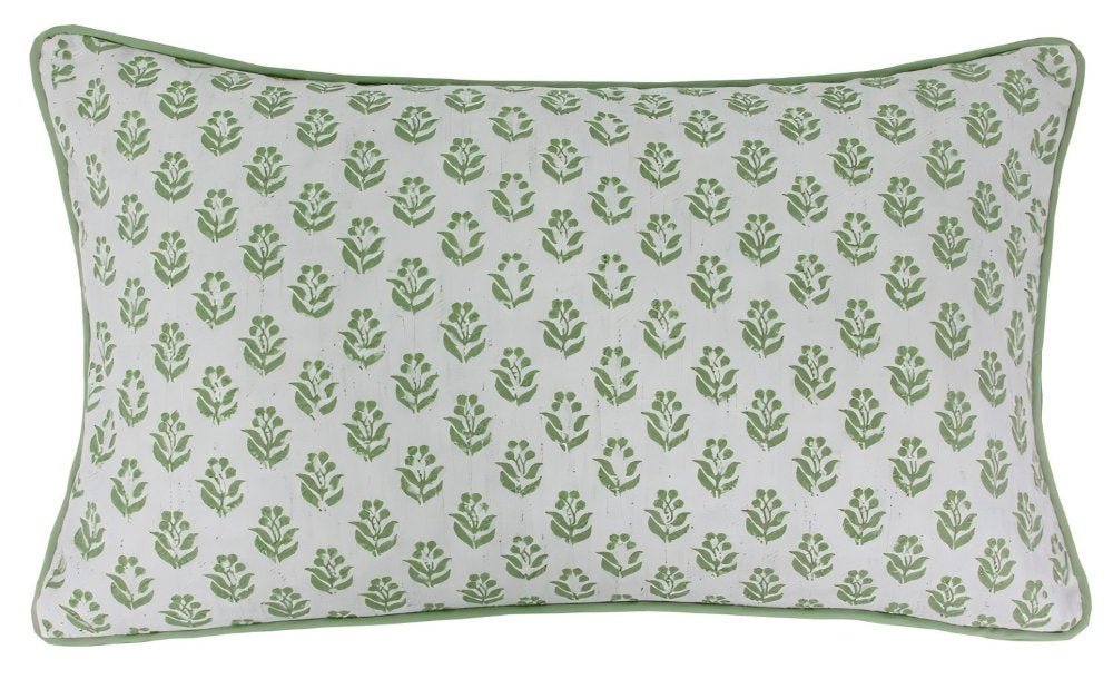 Malini Myn Sage Cushion - RUTHERFORD & Co