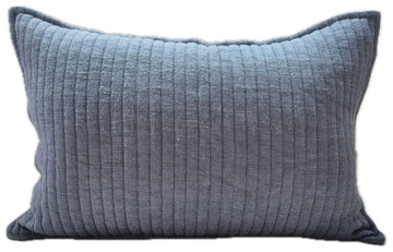 Malini Rectangular Looma Blue Cushion - RUTHERFORD & Co