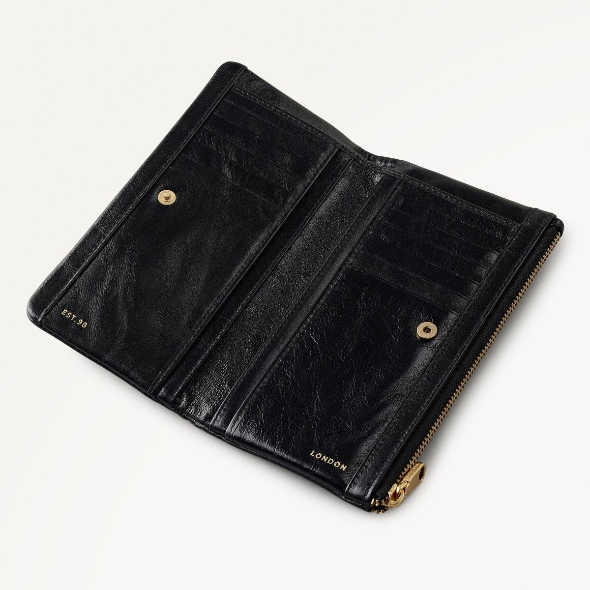 Mallow Street Large Bifold Purse Black - RUTHERFORD & Co