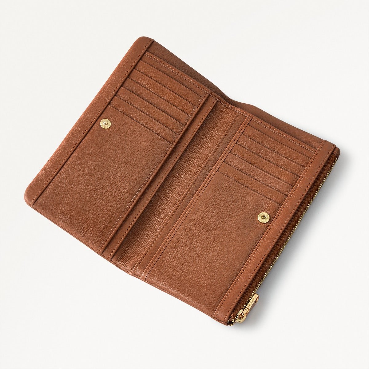 MALLOW STREET - SADDLE - LARGE BIFOLD PURSE - RUTHERFORD & Co