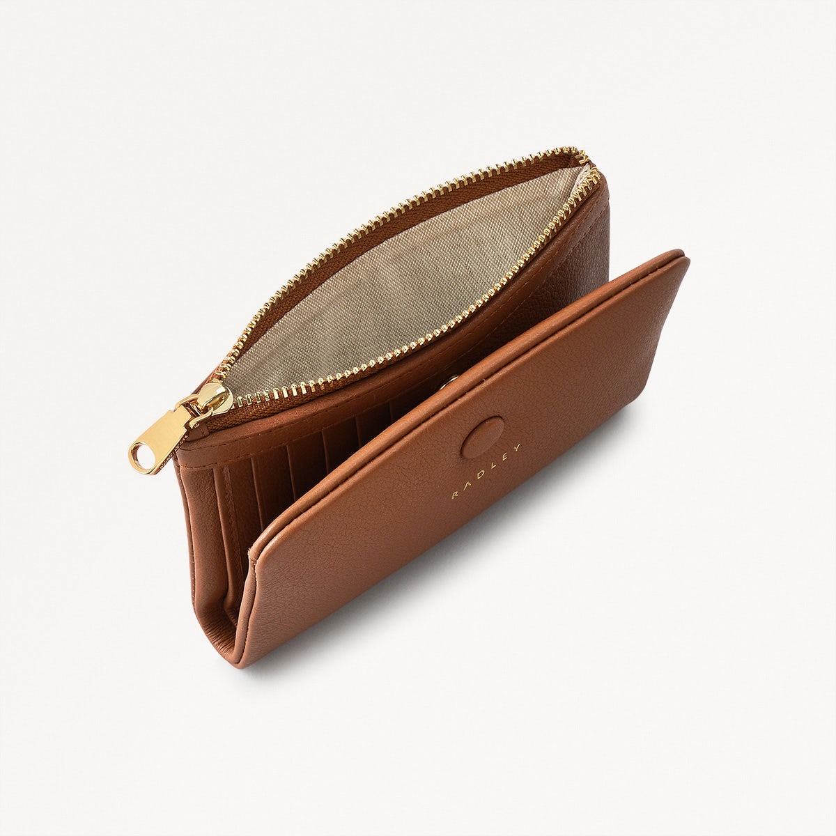 MALLOW STREET - SADDLE - MEDIUM BIFOLD PURSE - RUTHERFORD & Co