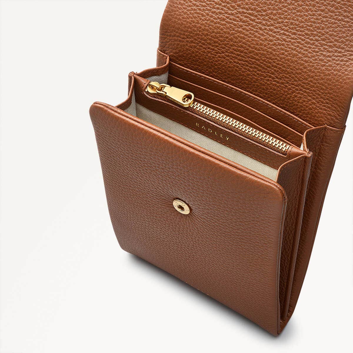MALLOW STREET/SADDLE/MEDIUM PHONE CROSSBODY - RUTHERFORD & Co