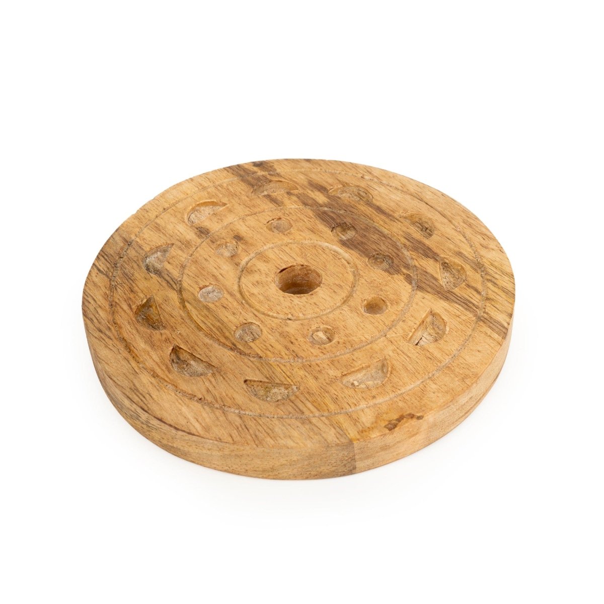 Mango Wood Coasters on Stand - Set of 4 - RUTHERFORD & Co