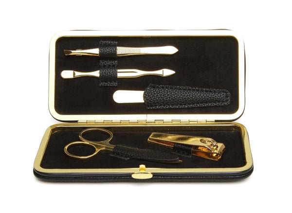 Manicure Set 5pce/Black - RUTHERFORD & Co