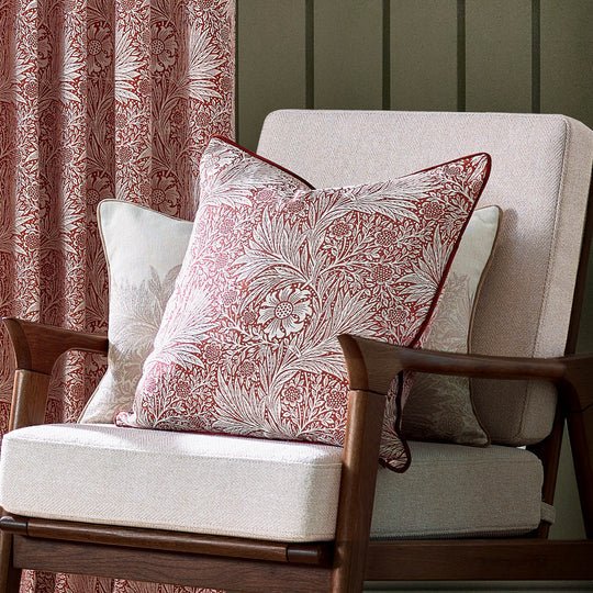 MARIGOLD PIPED JACQUARD FF CUSHION - RUTHERFORD & Co