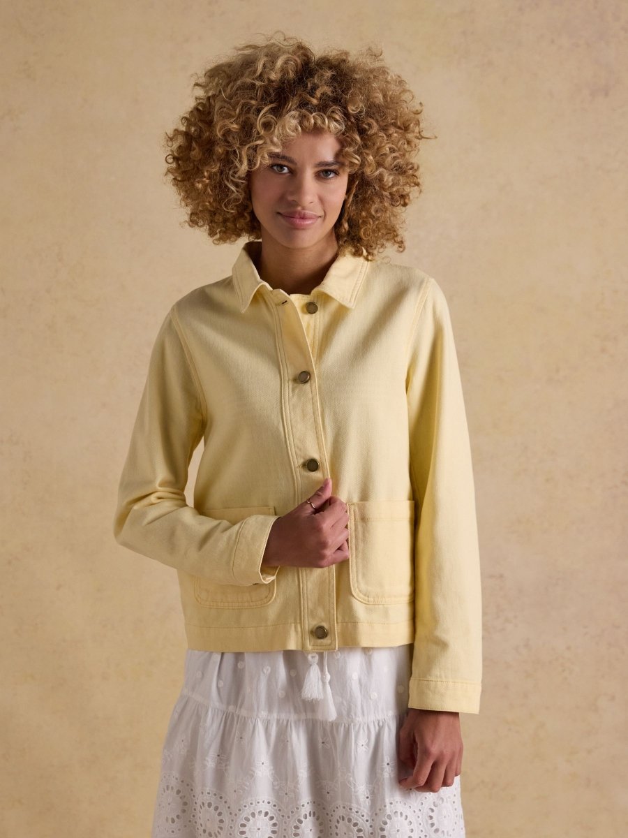 Marlow Light Yellow Denim Jacket - RUTHERFORD & Co
