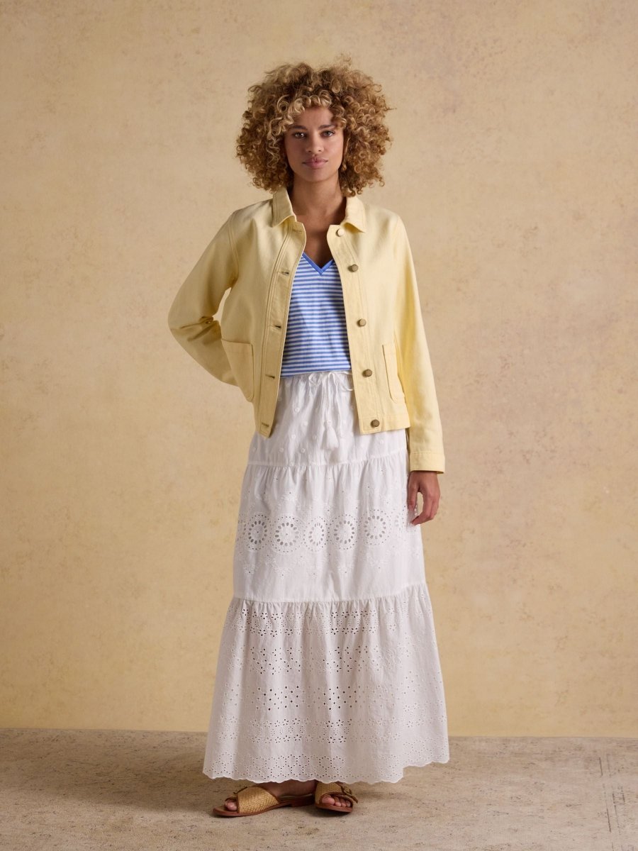 Marlow Light Yellow Denim Jacket - RUTHERFORD & Co