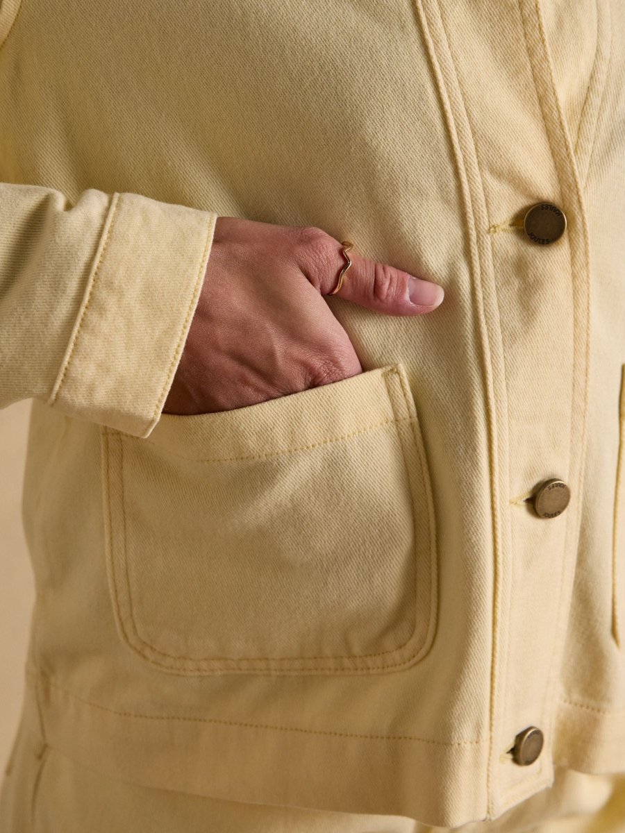 Marlow Light Yellow Denim Jacket - RUTHERFORD & Co