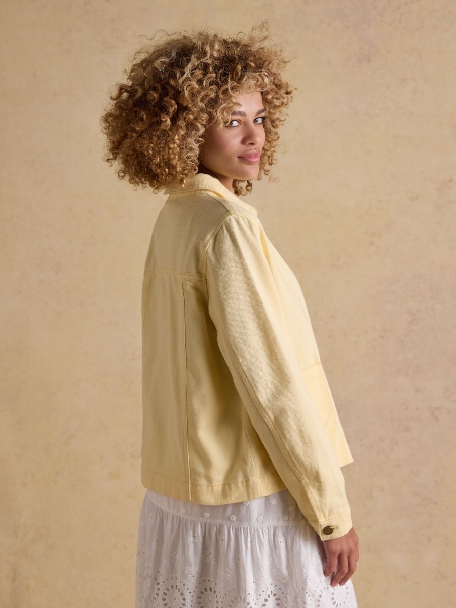 Marlow Light Yellow Denim Jacket - RUTHERFORD & Co