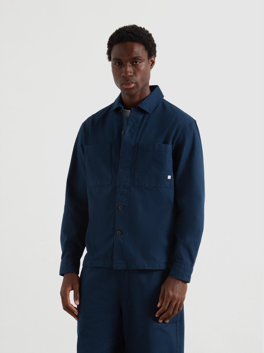 Marshall Overshirt In Yale - RUTHERFORD & Co